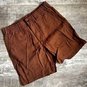 COPY - Men's GAP Linen Shorts - Orange - Size Medium